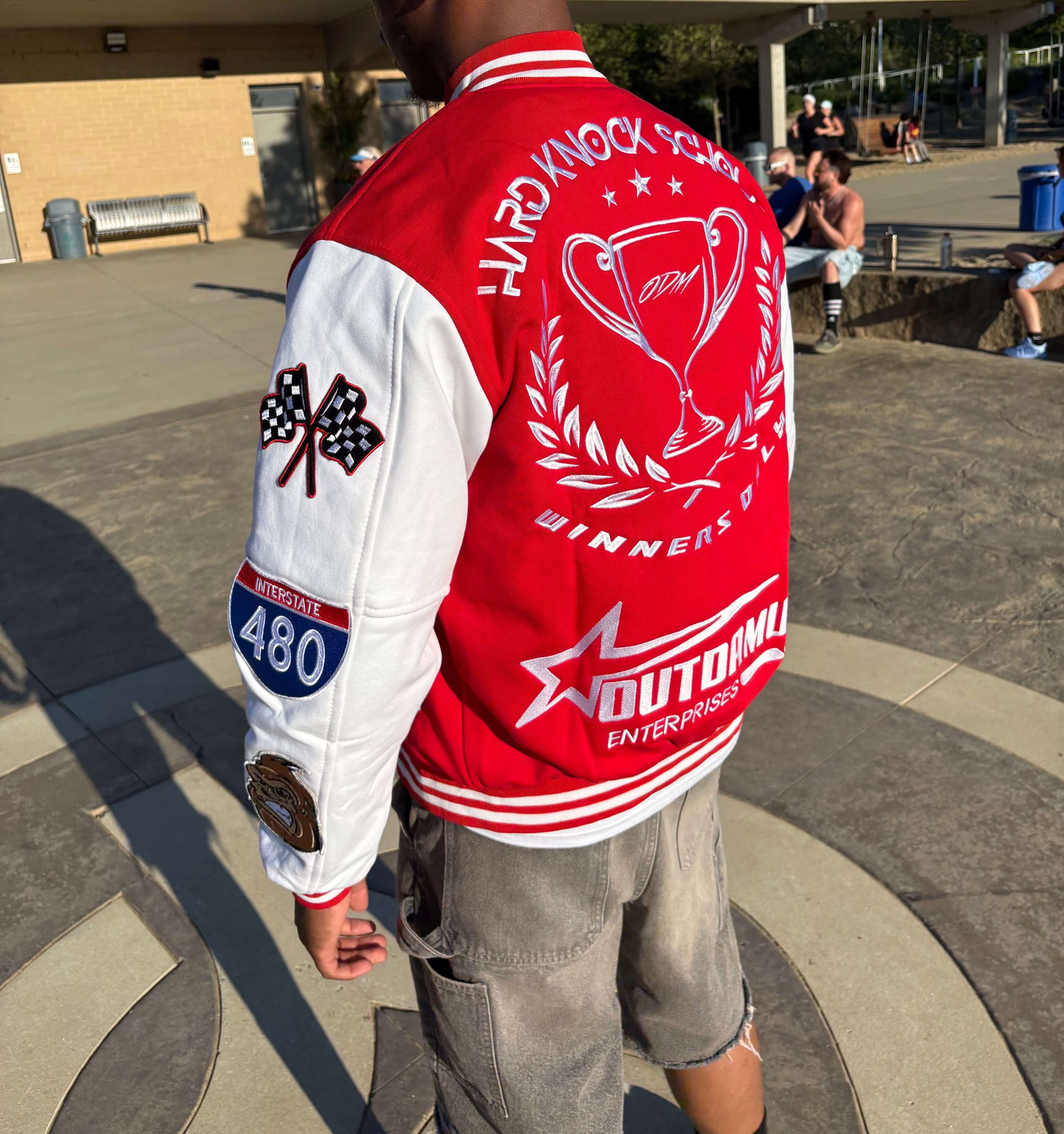All Star Varsity Jacket (Red & White)