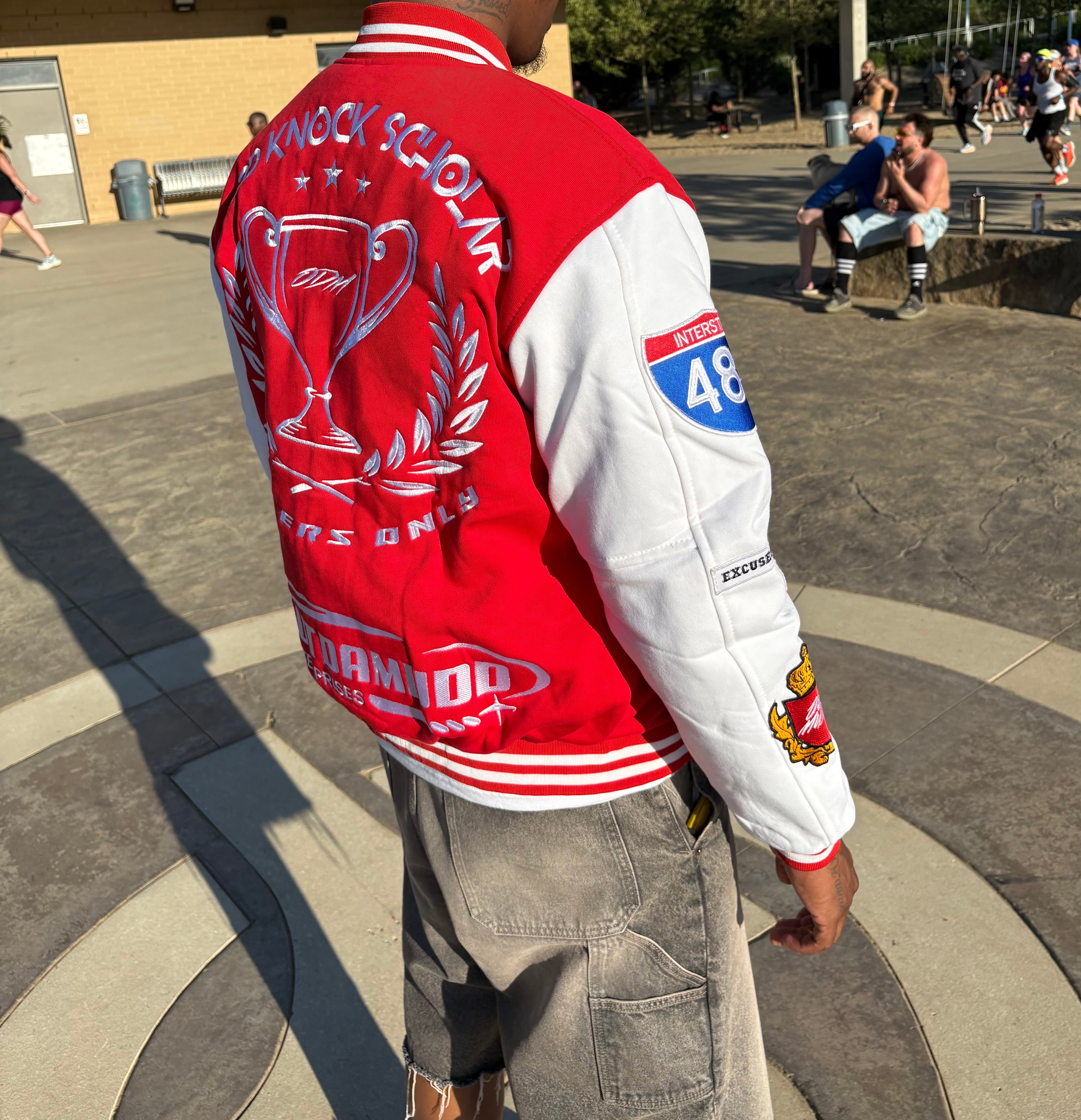 All Star Varsity Jacket (Red & White)