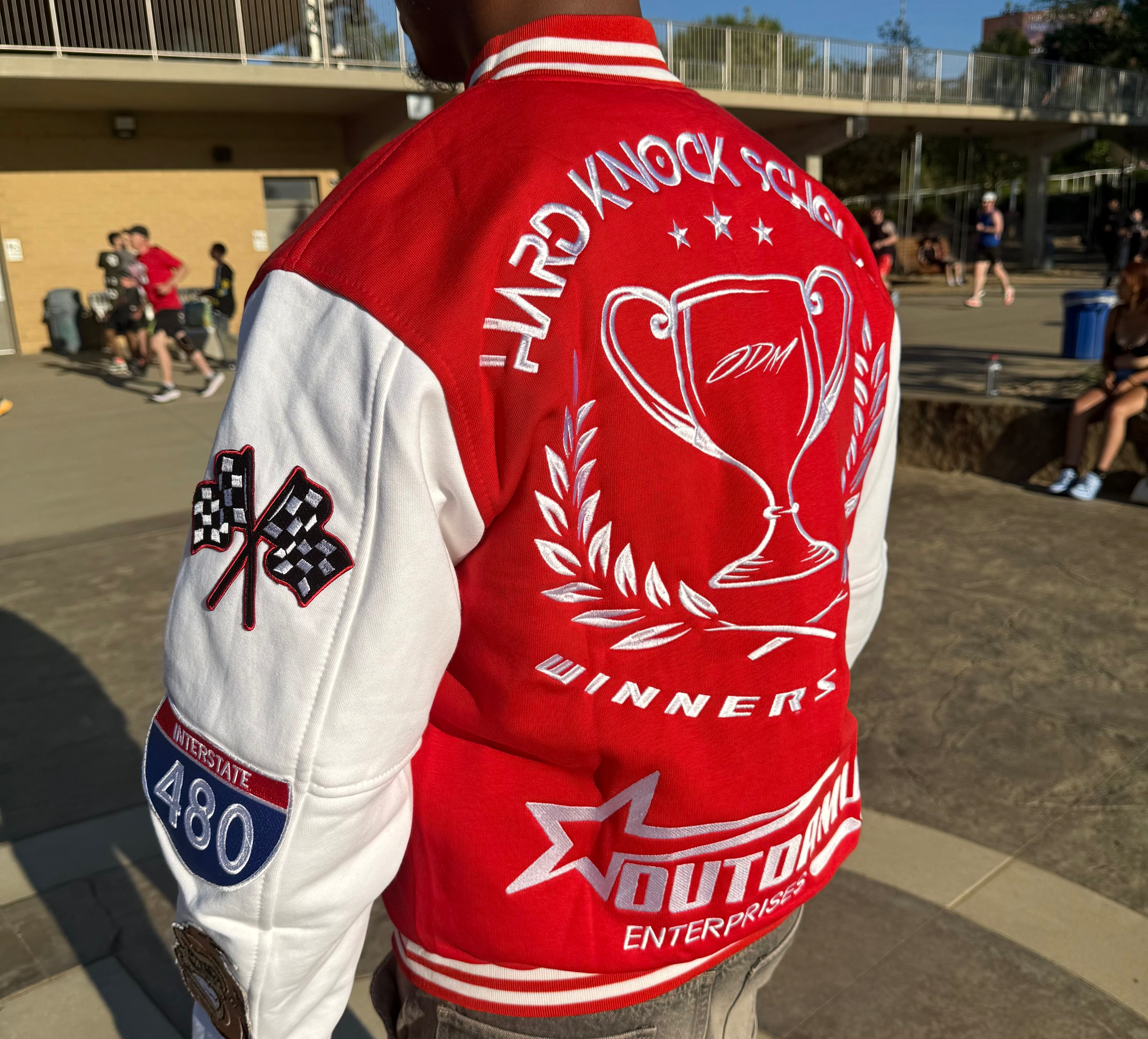 All Star Varsity Jacket (Red & White)